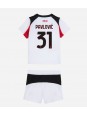 AC Milan Strahinja Pavlovic #31 Replika Borta Kläder Barn 2025-26 Kortärmad (+ byxor)
